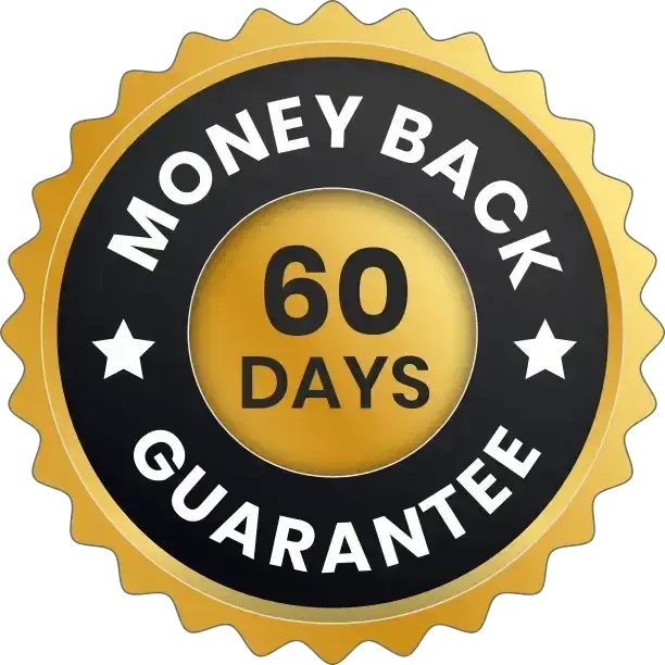 Hormovance 60 day money back guarantee badge